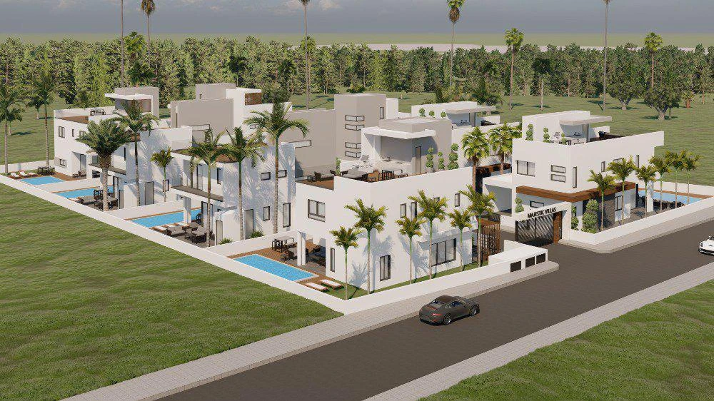 Закрытый комплекс вилл рядом с пляжами, Ларнака, Кипр Закрытый комплекс вилл рядом с пляжами, Ларнака, Кипр