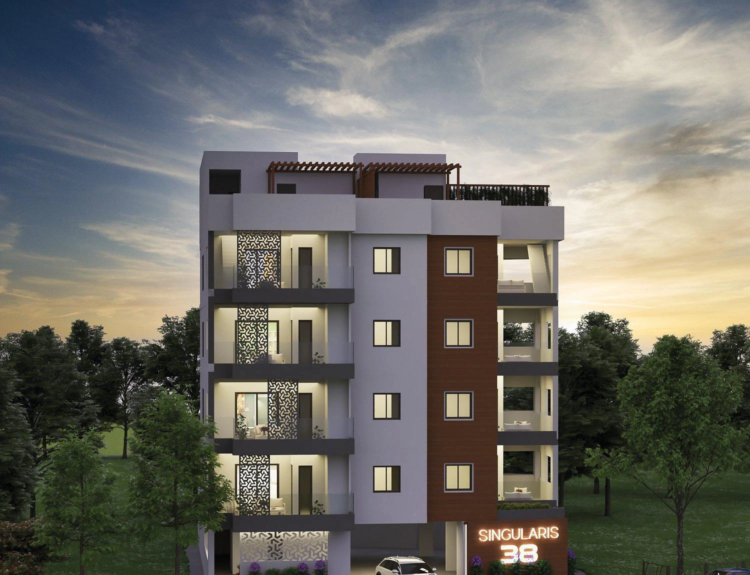 Малоэтажная резиденция рядом с пляжами и центром Ларнаки, Кипр Малоэтажная резиденция рядом с пляжами и центром Ларнаки, Кипр