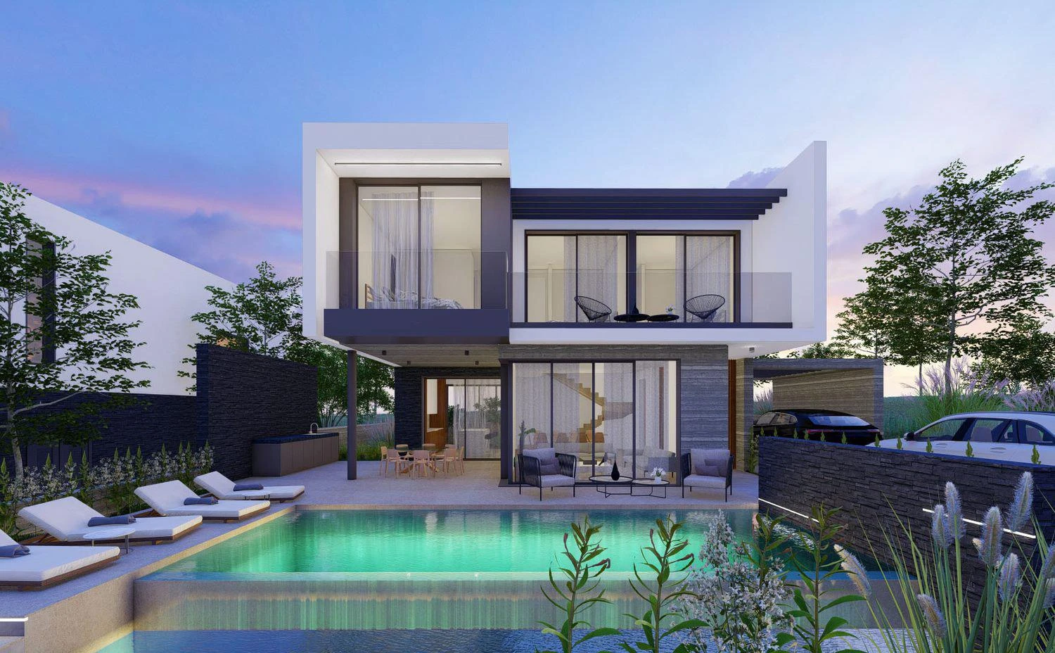 Современная резиденция рядом с центром Пафоса, Кония, Кипр