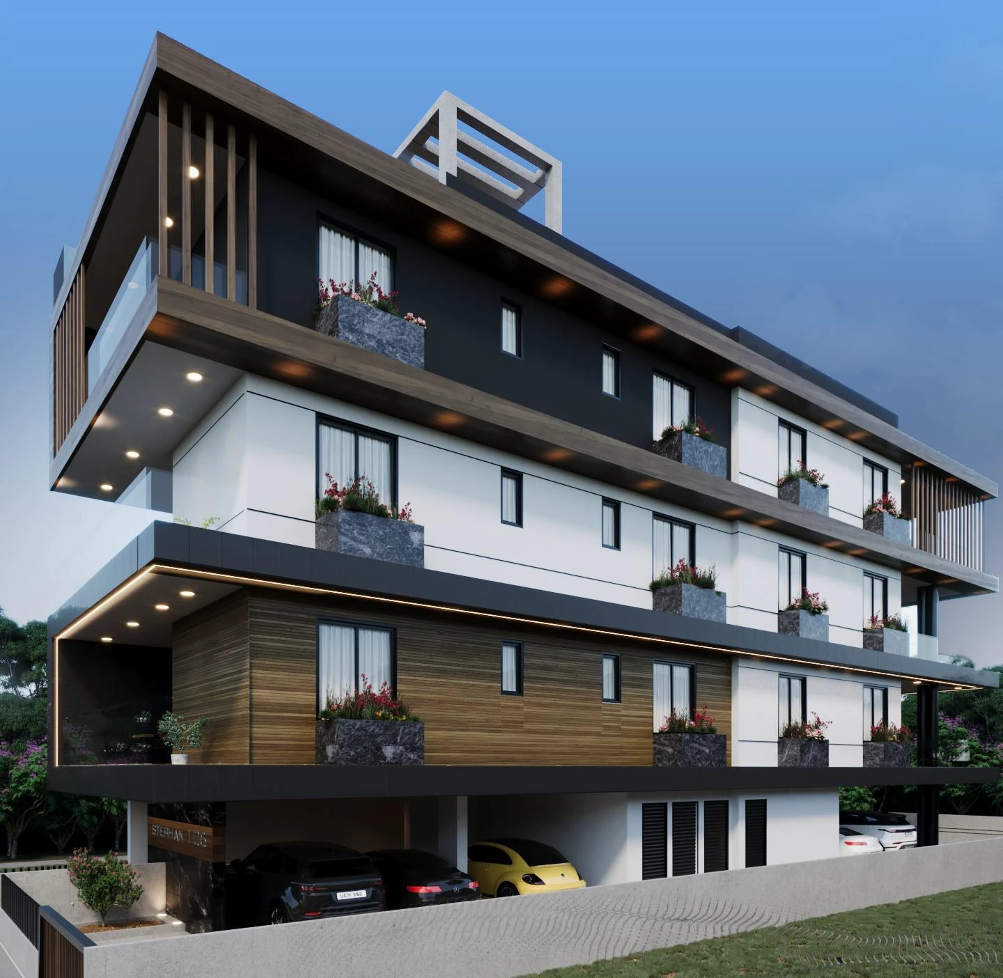 Новая малоэтажная резиденция в центре Ларнаки, Кипр Новая малоэтажная резиденция в центре Ларнаки, Кипр