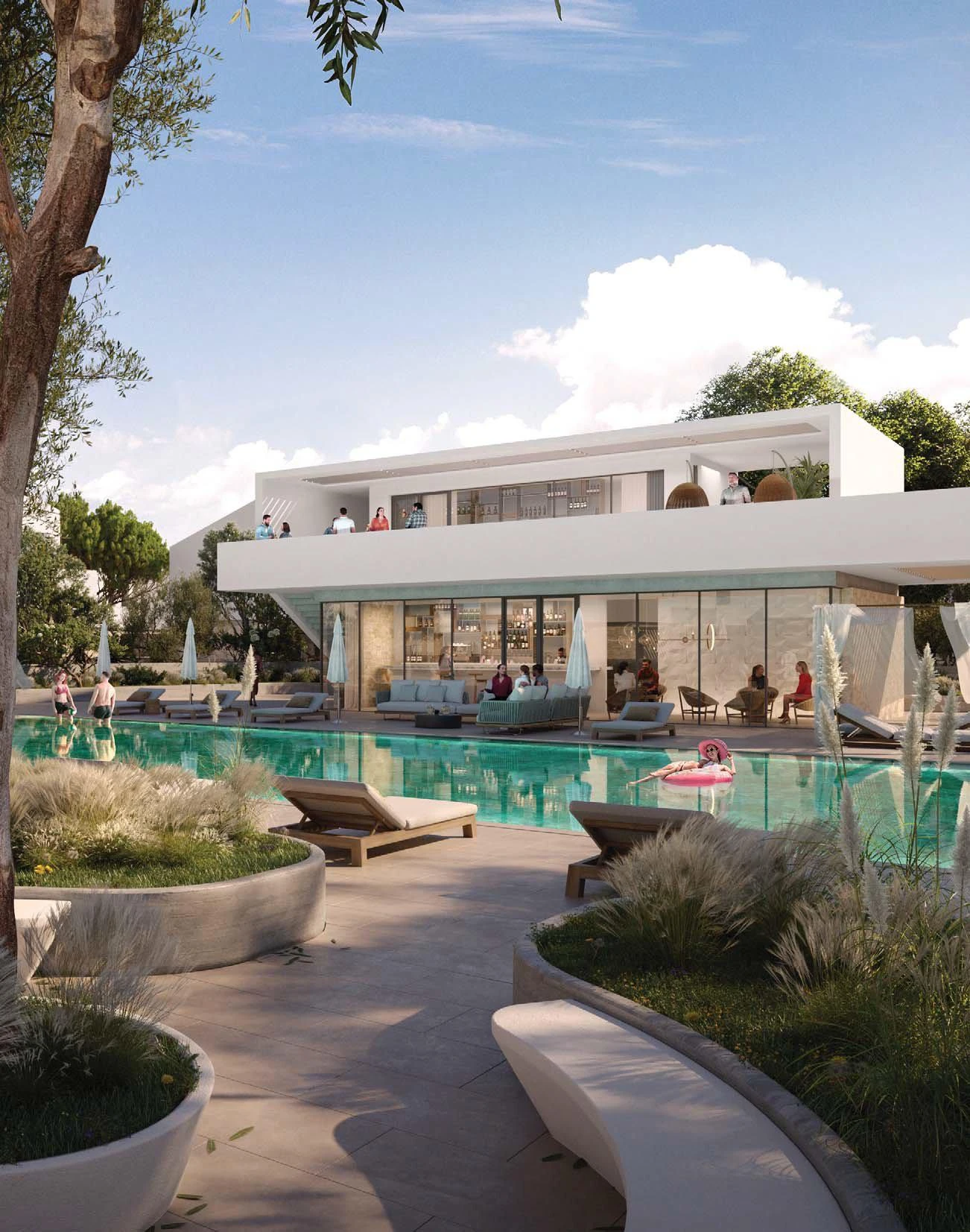 Большой закрытый комплекс вилл с бассейнами в 300 метрах от пляжей, Ороклини, Кипр Большой закрытый комплекс вилл с бассейнами в 300 метрах от пляжей, Ороклини, Кипр