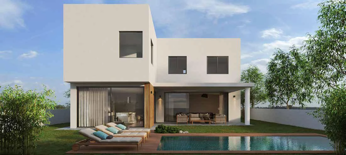 Новый комплекс вилл с садами в пригороде Никосии, Кипр