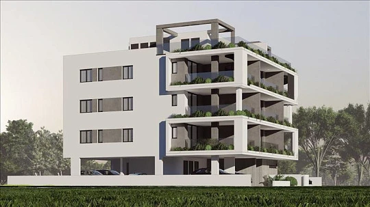 Современная стильная резиденция с парковкой, Ларнака, Кипр