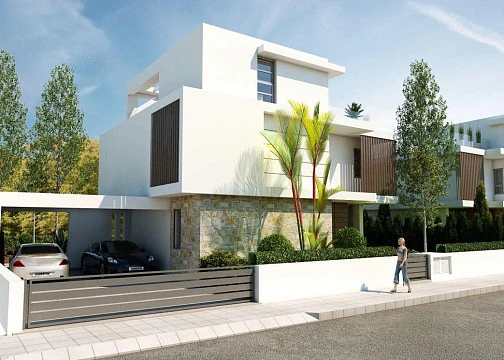 Новый комплекс вилл с бассейнами в 300 метрах от пляжа, Ларнака, Кипр
