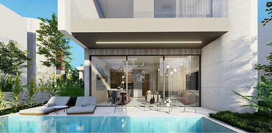 Новый жилой комплекс с бассейном рядом с морем, Кисонерга, Кипр