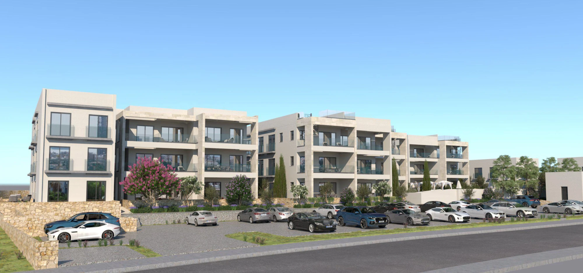 Закрытая резиденция с бассейном, спа и зелеными зонами в 500 метрах от пляжа, Каппарис, Кипр