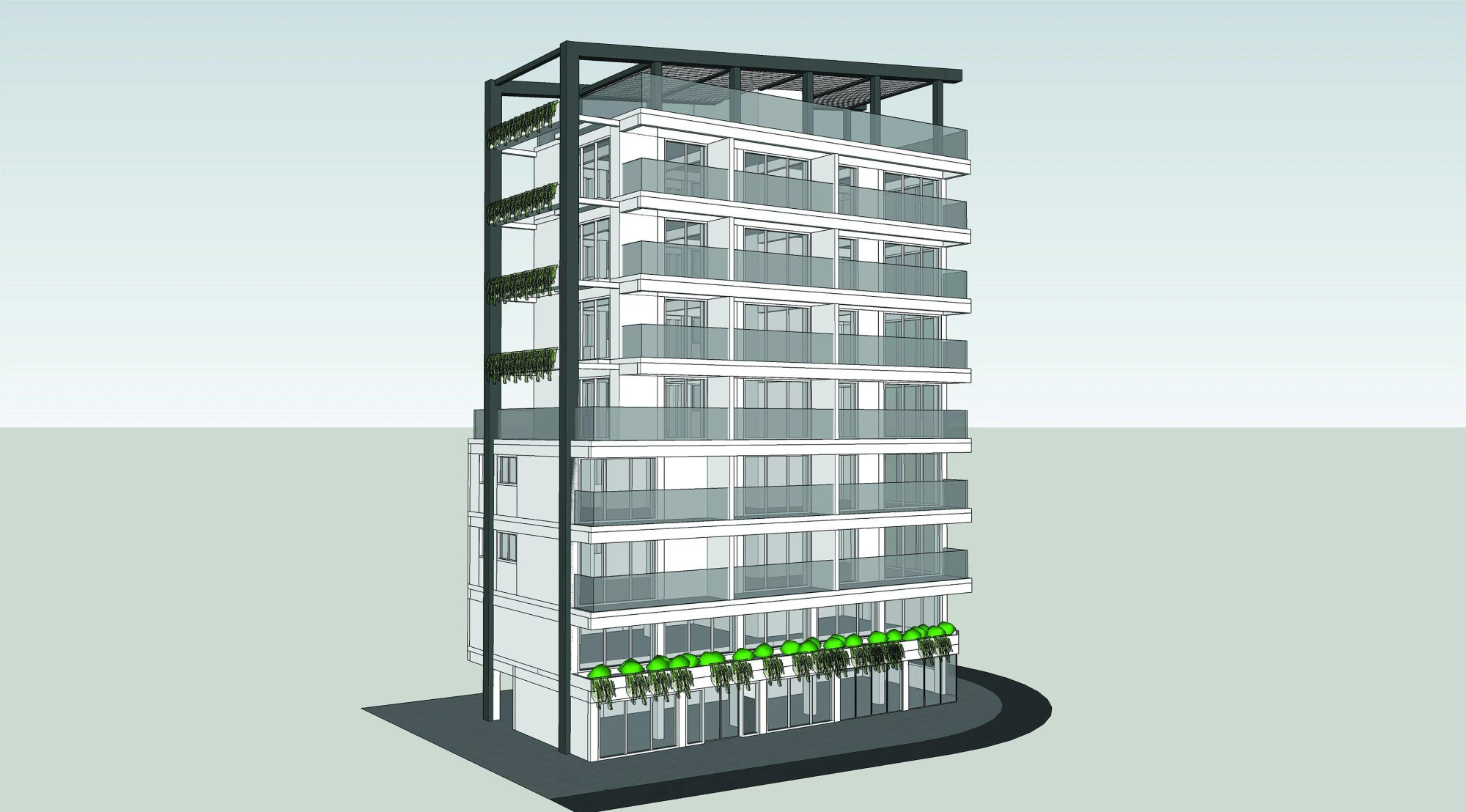 Новый многофункциональный проект рядом с портом, Ларнака, Кипр Новый многофункциональный проект рядом с портом, Ларнака, Кипр