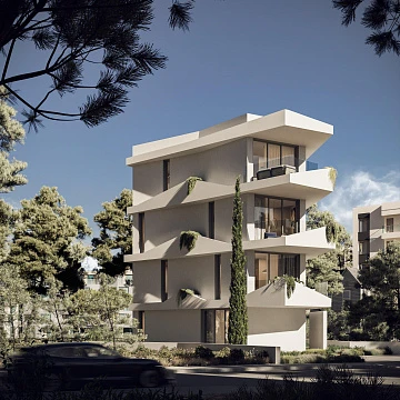 Новая элитная резиденция с парковкой рядом с центром Пафоса, Кипр
