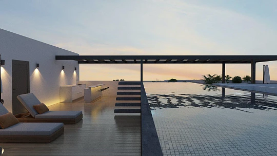 Новая резиденция с бассейном и террасой на крыше недалеко от пляжа, Ларнака, Кипр