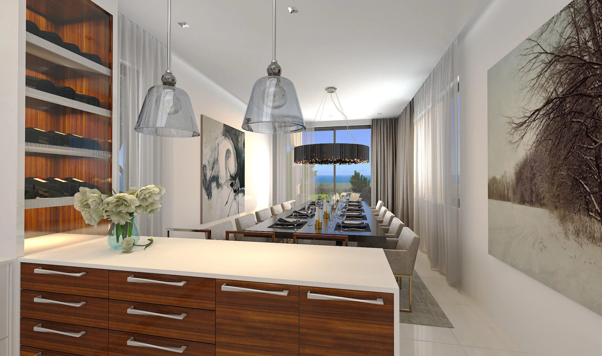 Элитные виллы на берегу моря с бассейнами и садами на крыше, Кисонерга, Кипр