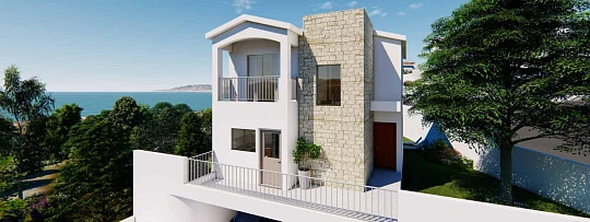 Новый комплекс вилл с бассейнами и панорамными видами, Полис, Кипр