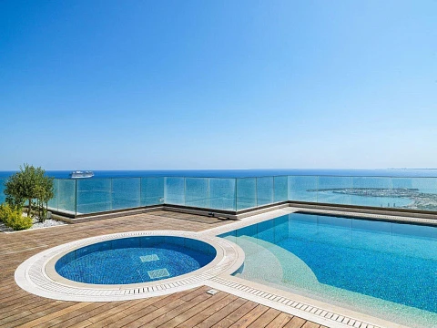 Апартаменты премиум-класса с эксклюзивной инфраструктурой 5-звёздочного отеля, с видом на море и доступом к пляжу, Пиргос, Лимасол, Кипр