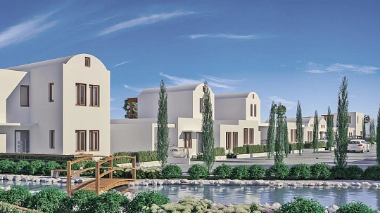 Новый комплекс вилл с бассейнами рядом с пляжем, Ларнака, Кипр