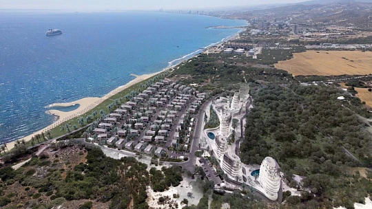 Новые роскошные квартиры в жилом комплексе на берегу моря, Лимассол, Кипр