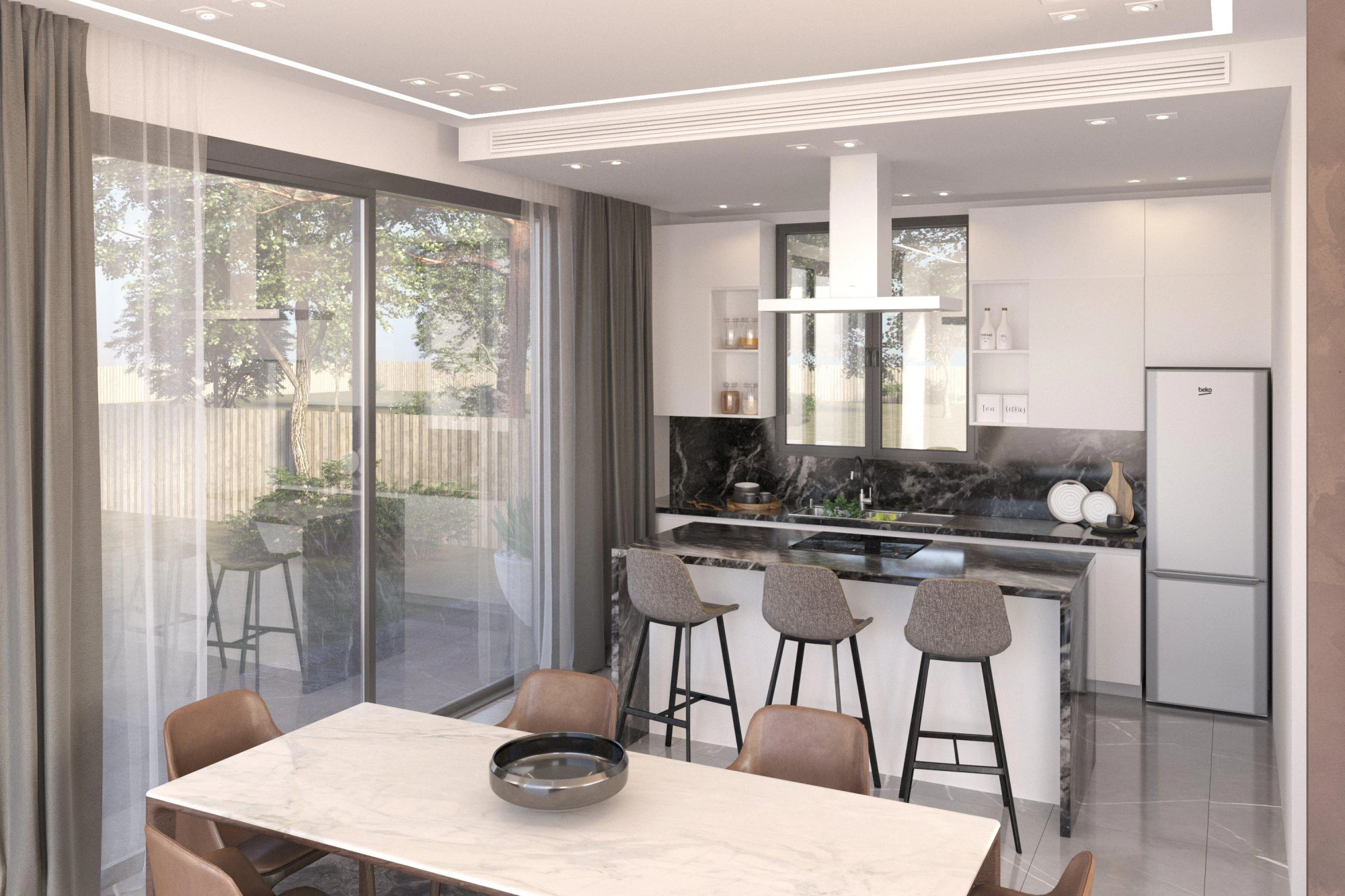 Комплекс вилл с бассейнами недалеко от пляжа и центра Пафоса, Тала, Кипр