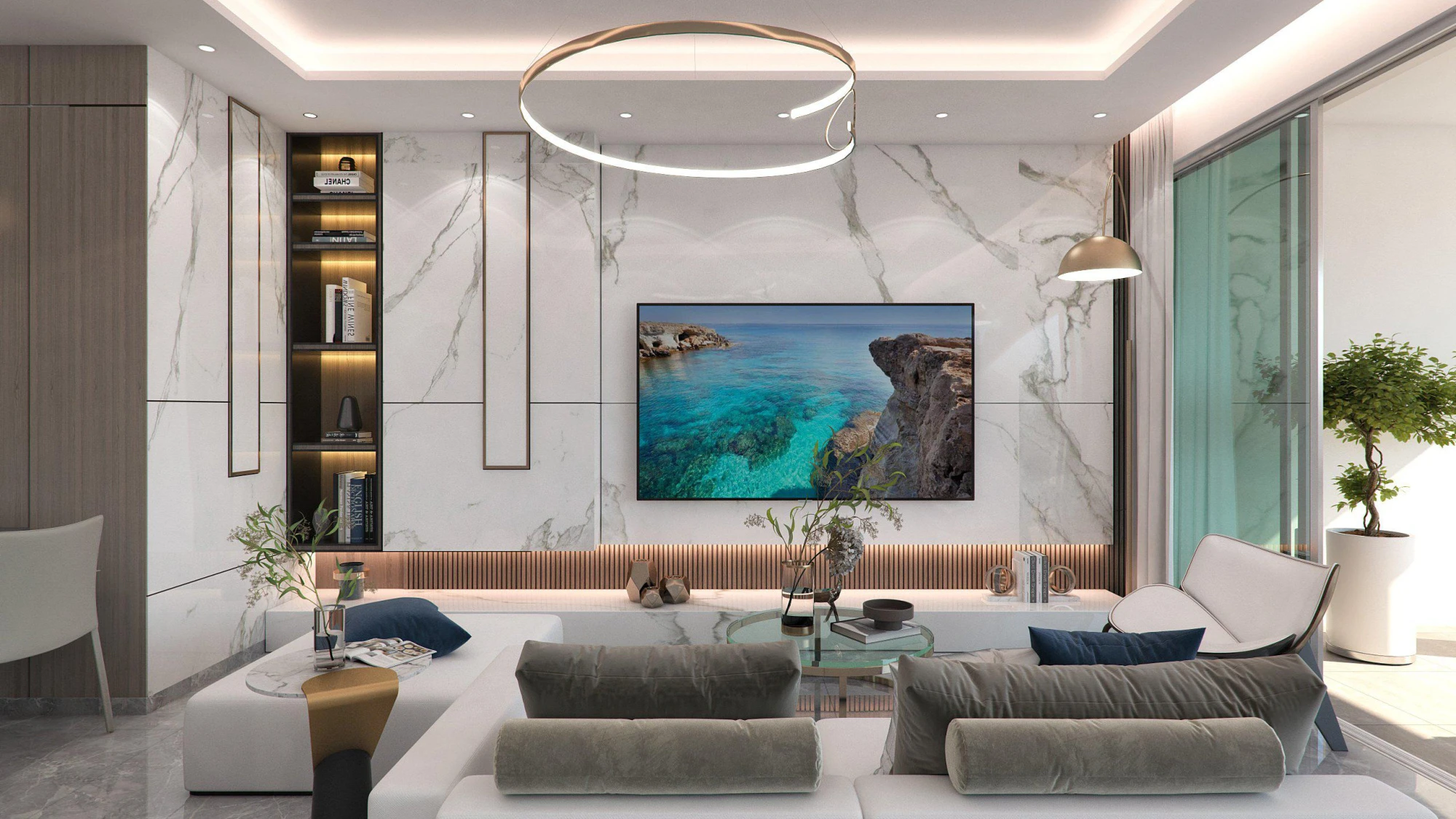 Новая резиденция с прямым выходом на пляж, Ларнака, Кипр Новая резиденция с прямым выходом на пляж, Ларнака, Кипр