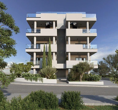 Небольшой жилой комплекс с террасами и парковочными местами, в престижном районе Дериния, Кипр