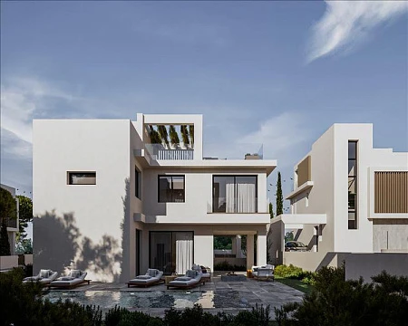 Новый комплекс вилл с бассейнами, садами и живописными видами в 800 метрах от пляжа, Протарас, Кипр