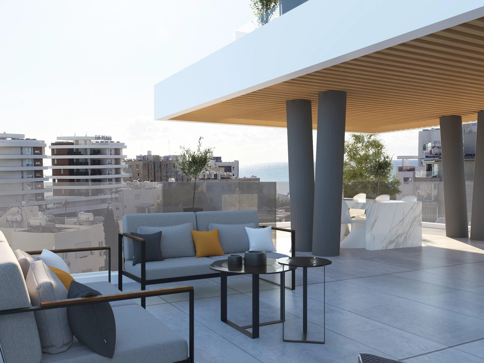 Новая резиденция с парковкой рядом с пляжем, Ларнака, Кипр Новая резиденция с парковкой рядом с пляжем, Ларнака, Кипр