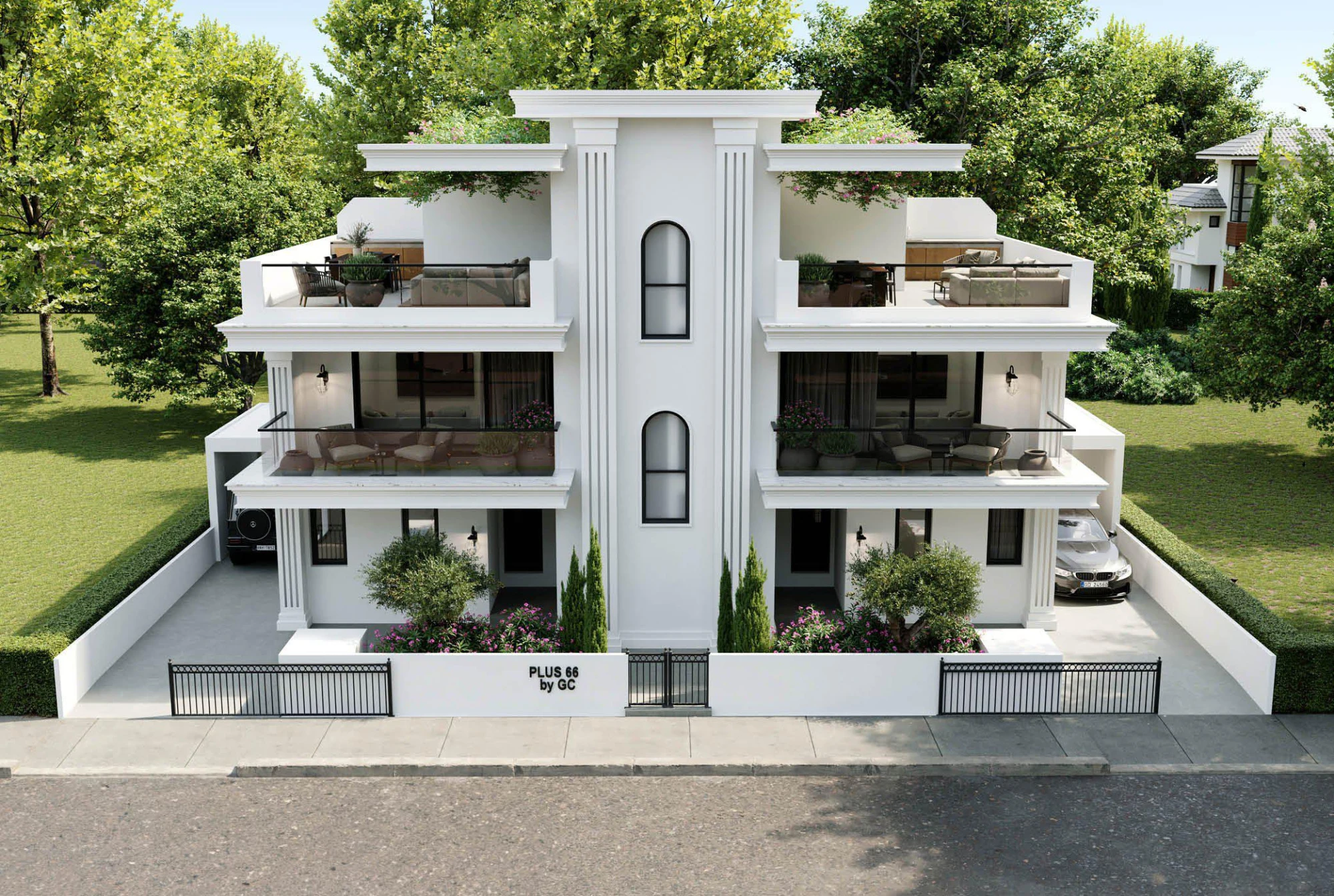 Новые квартиры в жилом комплексе рядом с парком и озером, Ларнака, Кипр Новые квартиры в жилом комплексе рядом с парком и озером, Ларнака, Кипр