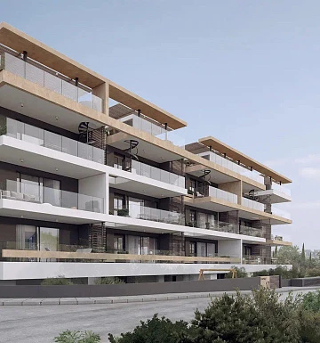 Жилой комплекс с просторными террасами, рядом с деловым центром и пляжем, Агиос Афанасиос, Лимасcол, Кипр