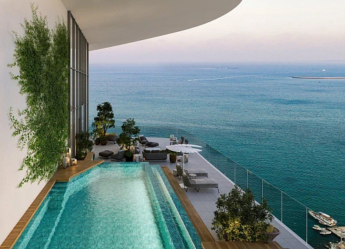 Высотная резиденция на берегу моря с бассейнами и спа-центром, Лимассол, Кипр