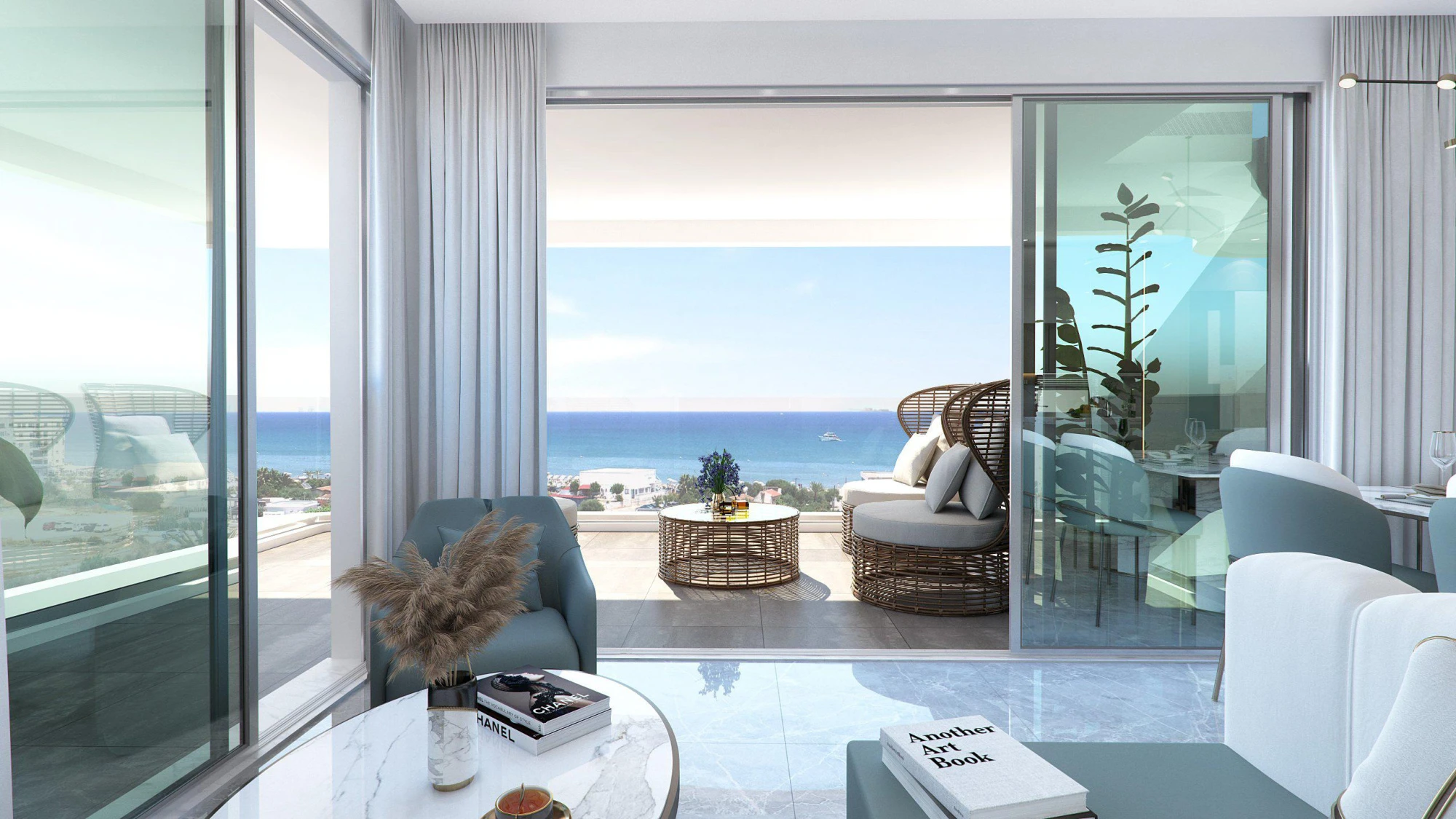 Новая резиденция с прямым выходом на пляж, Ларнака, Кипр Новая резиденция с прямым выходом на пляж, Ларнака, Кипр