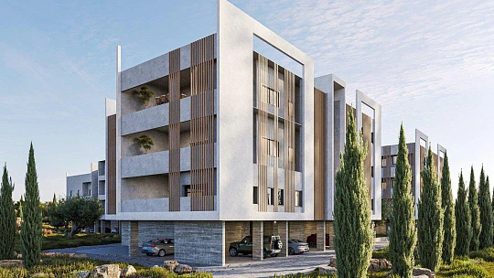 Жилой комплекс с просторными террасами, в спокойном и живописном районе, Ливадия, Ларнака