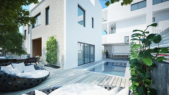 Новая резиденция с бассейном в 500 метрах от пляжа, Като Пафос, Кипр