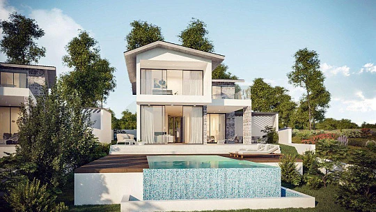 Новая резиденция на вершине холма с панорамным видом в спокойном живописном районе, Пейя, Кипр