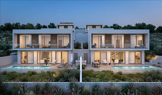 Новый комплекс меблированных вилл рядом с побережьем, Хлорака, Кипр
