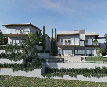 Новый комплекс вилл с бассейнами и садами недалеко от моря, в центре Лимассола, Кипр
