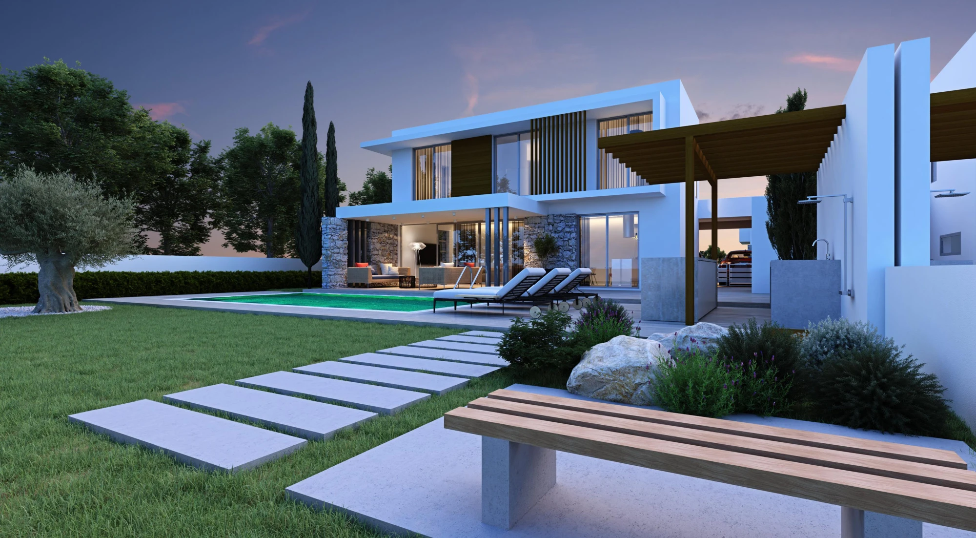 Комплекс вилл с бассейнами рядом с морем и аэропортом, Ларнака, Кипр Комплекс вилл с бассейнами рядом с морем и аэропортом, Ларнака, Кипр