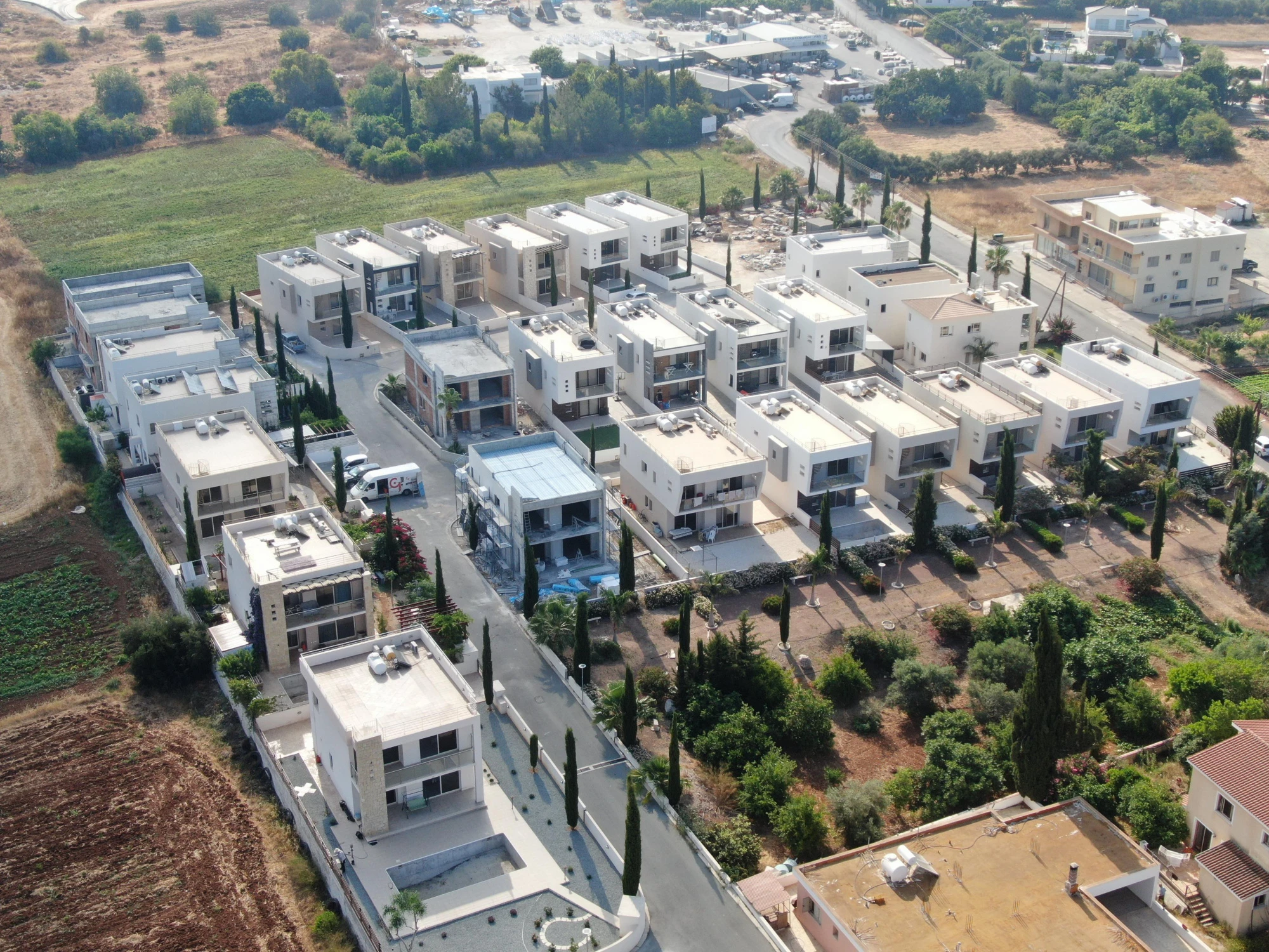 Комплекс вилл с живописными видами рядом с пляжем и центром Пафоса, Хлорака, Кипр