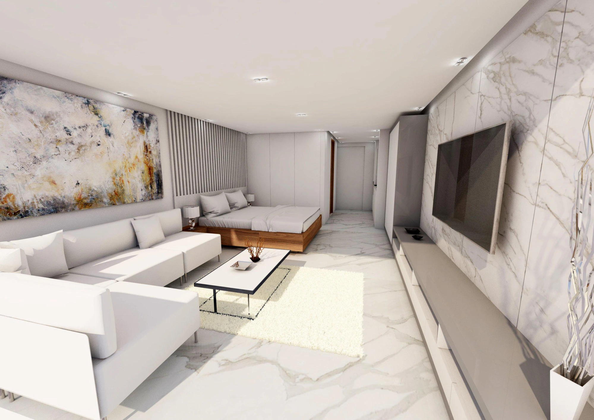 Жилой комплекс в центре города, с магазинами и садом на крыше, Ларнака, Кипр Жилой комплекс в центре города, с магазинами и садом на крыше, Ларнака, Кипр