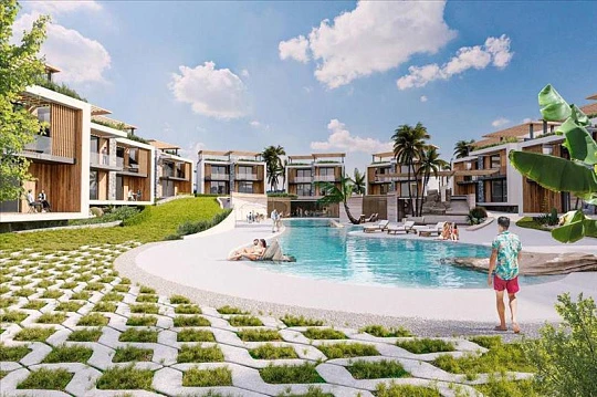 Новая резиденция с бассейнами и спа в 350 метрах от моря, Бахчели, Северный Кипр