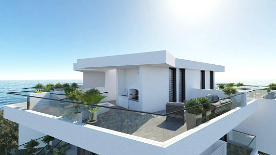 Новая резиденция с панорамным видом в 200 метрах от моря, Ларнака, Кипр