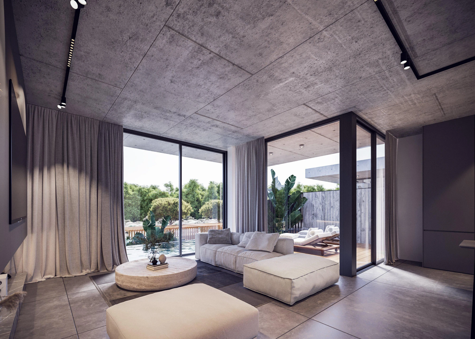 Современный комплекс вилл с бассейнами и садами, Хлорака, Кипр