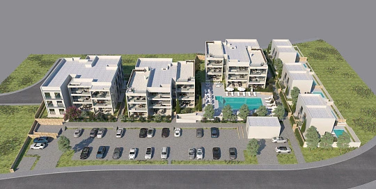 Закрытая резиденция с бассейном, спа и зелеными зонами в 500 метрах от пляжа, Каппарис, Кипр