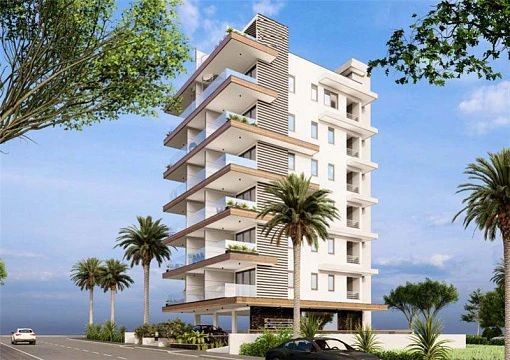 Новая резиденция с видом на море в 90 метрах от пляжа, Ларнака, Кипр