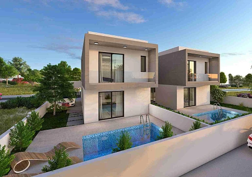 Новый жилой комплекс с бассейном рядом с центром Пафоса, Кипр