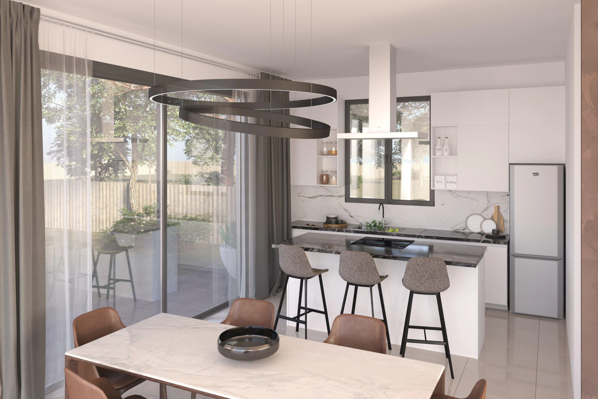 Виллы с панорамным видом недалеко от центра Пафоса, Тала, Кипр