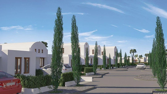 Новый комплекс вилл с бассейнами рядом с пляжем, Ларнака, Кипр