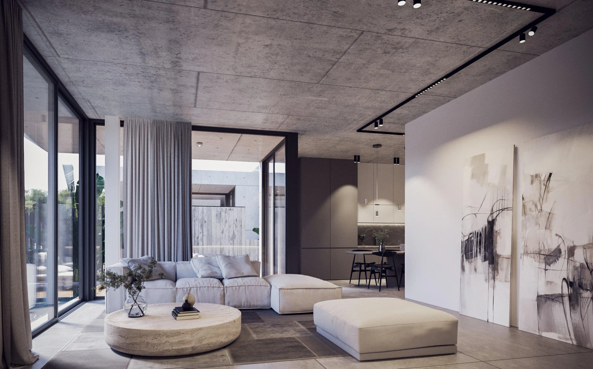 Современный комплекс вилл с бассейнами и садами, Хлорака, Кипр